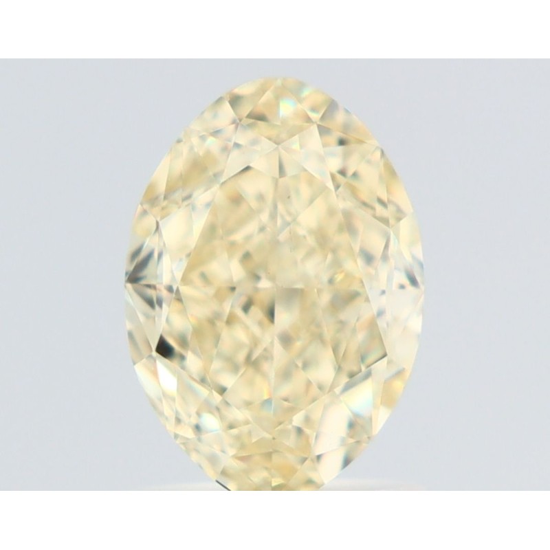 Diament o barwie fantazyjnej szlif owalny, 1.51ct, VS1, Fancy Light Yellow, GIA 2235717918