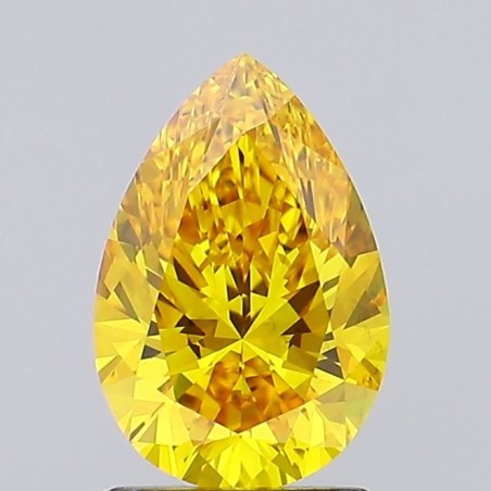Diament laboratoryjny o barwie fantazyjnej szlif gruszkowy, Yellow Fancy_Vivid, 1.5ct, VVS1, Fancy Vivid Yellow, IGI LG649425552