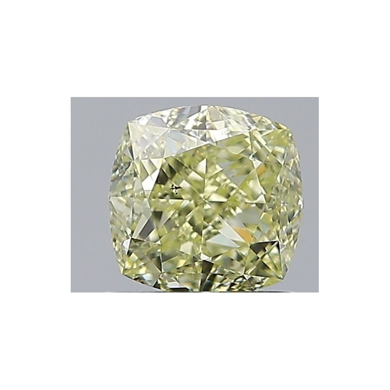 Diament o barwie fantazyjnej szlif poduszkowy brylantowy, 0.96ct, SI1, Fancy Light Yellow, GIA 6481913461