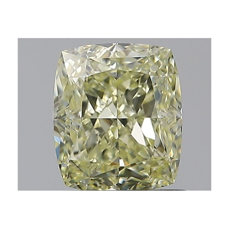Diament o barwie fantazyjnej szlif poduszkowy brylantowy, 1.03ct, VVS1, Fancy Light Yellow, GIA 1505275621
