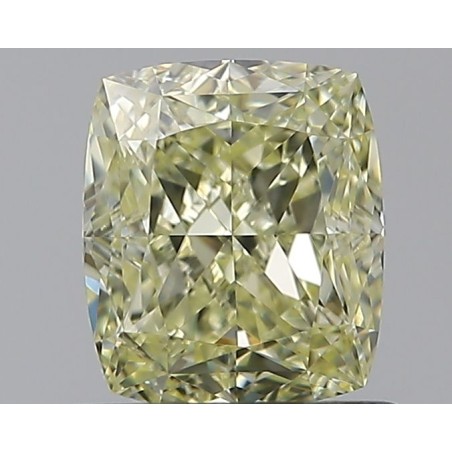 Diament o barwie fantazyjnej szlif poduszkowy brylantowy, 1.03ct, VVS1, Fancy Light Yellow, GIA 1505275621