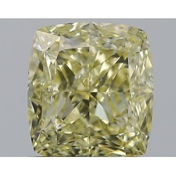Diament o barwie fantazyjnej szlif poduszkowy brylantowy, 1.03ct, VS1, Fancy Light Yellow, GIA 2504469134