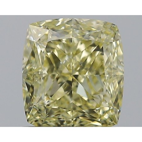 Diament o barwie fantazyjnej szlif poduszkowy brylantowy, 1.03ct, VS1, Fancy Light Yellow, GIA 2504469134