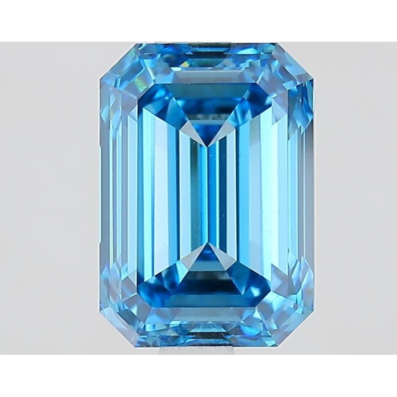 Diament laboratoryjny o barwie fantazyjnej szlif szmaragdowy, Blue Fancy_Vivid, 2.28ct, VVS2, Fancy Vivid Blue, IGI LG735571400
