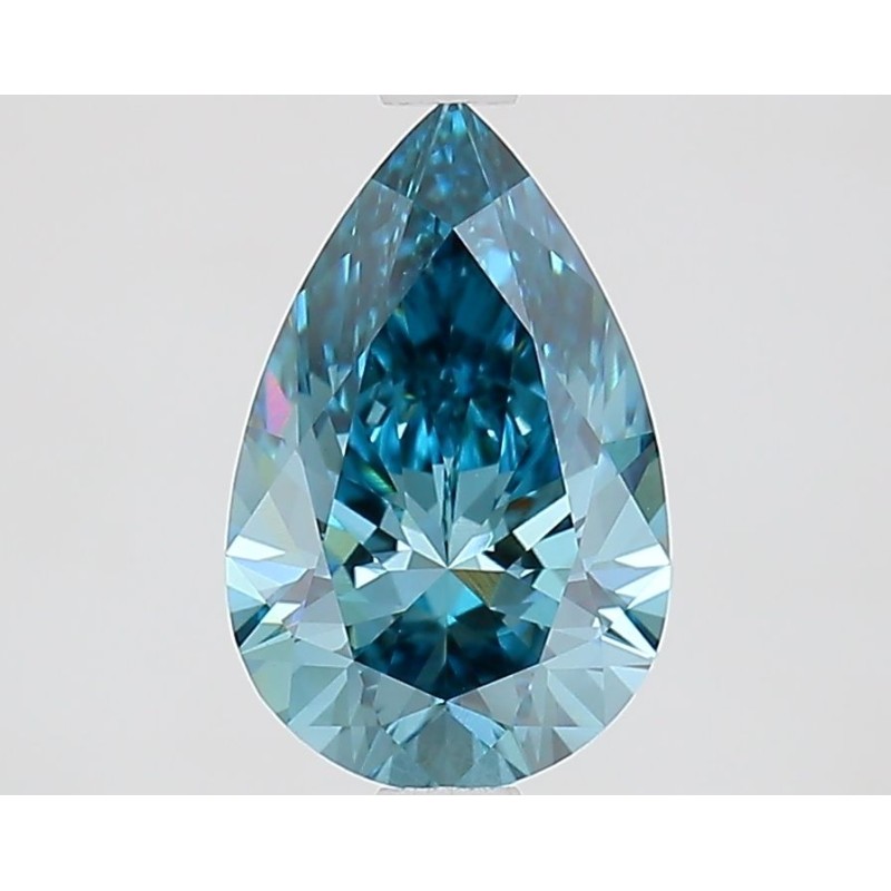 Diament laboratoryjny o barwie fantazyjnej szlif gruszkowy, Blue Fancy_Vivid, 1.63ct, VVS2, Fancy Vivid Blue, IGI LG698567327