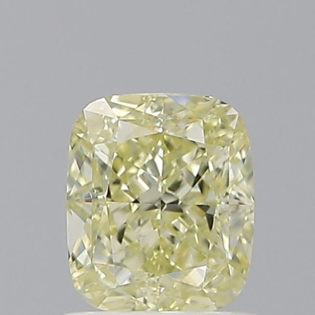 Diament o barwie fantazyjnej szlif poduszkowy modyfikowany, 1.01ct, VS1, Fancy Light Yellow, GIA 2235776970