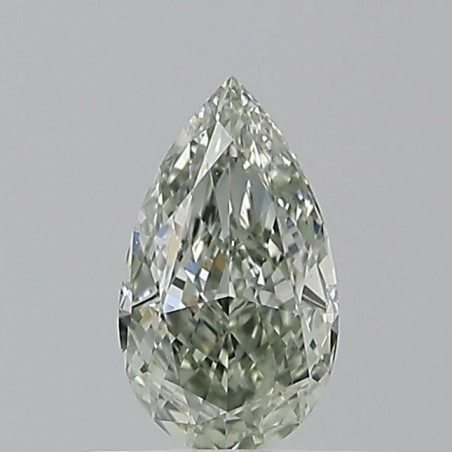 Diament o barwie fantazyjnej szlif gruszkowy, 0.61ct, VS2, Fancy Grayish Yellowish Green, GIA 2231776709