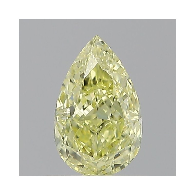 Diament o barwie fantazyjnej szlif gruszkowy, 0.81ct, VS1, Fancy Yellow, GIA 2231758350