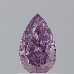 Diament o barwie fantazyjnej szlif gruszkowy, 0.5ct, SI1, Fancy Deep Pink Purple, GIA 1232620782