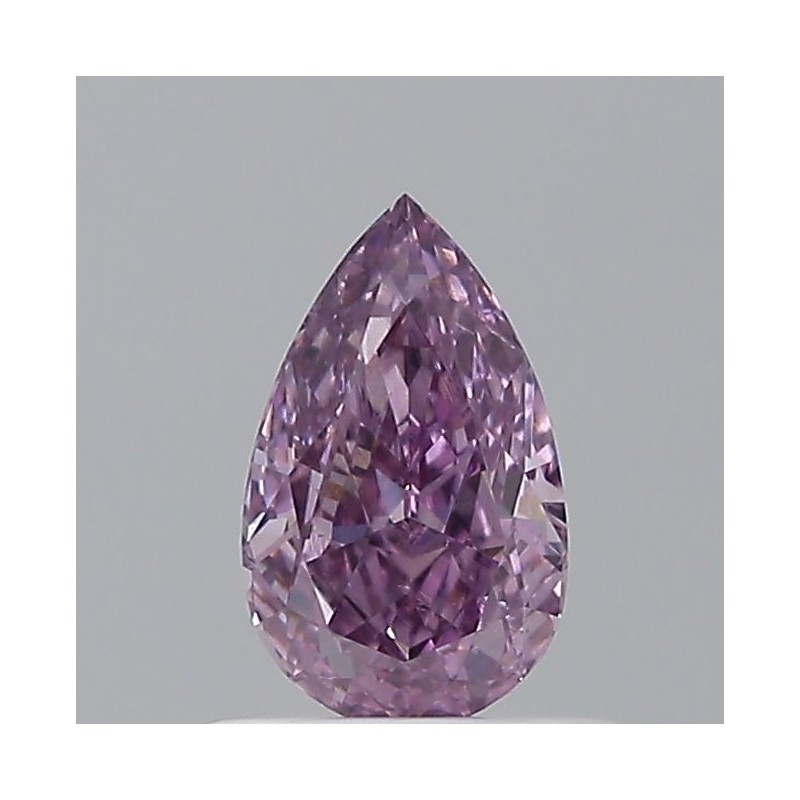 Diament o barwie fantazyjnej szlif gruszkowy, 0.5ct, SI1, Fancy Deep Pink Purple, GIA 1232620782