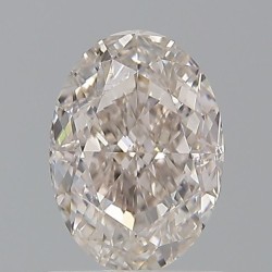 Diament o barwie fantazyjnej szlif owalny, 1.08ct, VS1, Fancy Light Pinkish Brown, GIA 2233766061