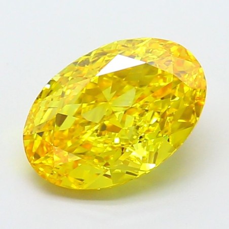 Diament laboratoryjny o barwie fantazyjnej szlif owalny, Yellow Fancy_Vivid, 2.8ct, VVS2, Fancy Vivid Yellow, IGI LG707556642