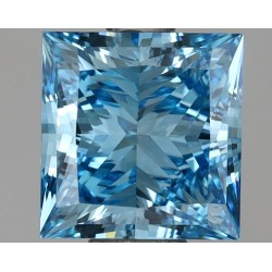 Diament laboratoryjny o barwie fantazyjnej szlif princess, Blue Fancy_Vivid, 1.5ct, VVS2, Fancy Vivid Blue, IGI LG695503185