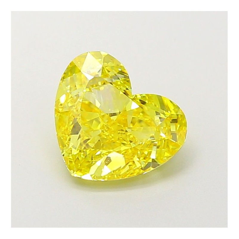 Diament laboratoryjny o barwie fantazyjnej serce, Yellow Fancy_Vivid, 2.07ct, IF, Fancy Vivid Yellow, IGI LG707556331