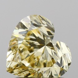 Diament laboratoryjny o barwie fantazyjnej serce, Yellow Fancy, 1.2ct, VVS2, Fancy Yellow, IGI LG680508881