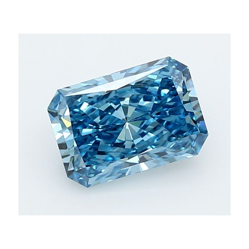Diament laboratoryjny o barwie fantazyjnej radiant, Blue Fancy_Vivid, 1.54ct, VVS2, Fancy Vivid Blue, IGI LG731501240