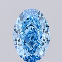 Diament laboratoryjny o barwie fantazyjnej szlif owalny, Blue Fancy_Vivid, 1.29ct, VVS2, Fancy Vivid Blue, IGI LG747526315