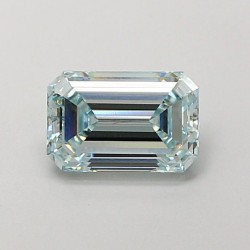 Diament laboratoryjny o barwie fantazyjnej szlif szmaragdowy, Green Fancy_Light, 1.3ct, VVS2, Fancy Light Green, IGI LG707556341