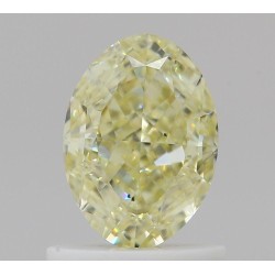 Diament o barwie fantazyjnej szlif owalny, 1.03ct, SI1, Fancy Light Yellow, GIA 2506053213
