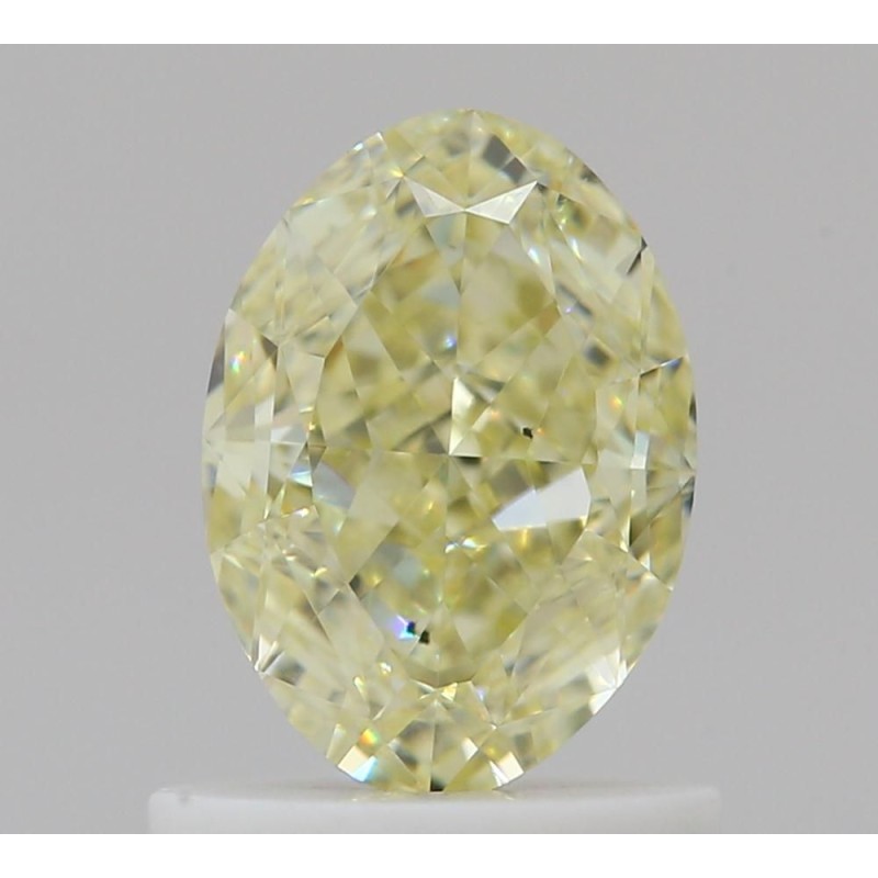 Diament o barwie fantazyjnej szlif owalny, 1.03ct, SI1, Fancy Light Yellow, GIA 2506053213