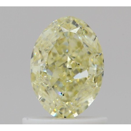 Diament o barwie fantazyjnej szlif owalny, 1.03ct, SI1, Fancy Light Yellow, GIA 2506053213