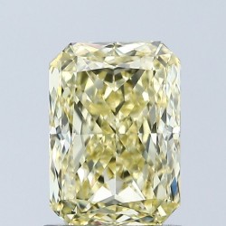 Diament laboratoryjny o barwie fantazyjnej radiant, Yellow Fancy_Intense, 1.56ct, VVS1, Fancy Intense Yellow, IGI LG673404424