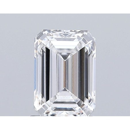 Diament laboratoryjny bezbarwny szlif szmaragdowy, 1.51ct, VVS2, F, IGI LG696549380