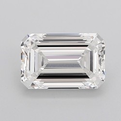 Diament laboratoryjny bezbarwny szlif szmaragdowy, 2.55ct, VVS2, D, IGI LG728566767