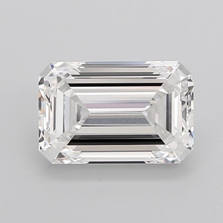 Diament laboratoryjny bezbarwny szlif szmaragdowy, 2.55ct, VVS2, D, IGI LG728566767