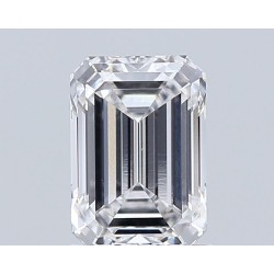 Diament laboratoryjny bezbarwny szlif szmaragdowy, 1.56ct, VVS2, F, IGI LG677502219