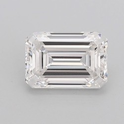 Diament laboratoryjny bezbarwny szlif szmaragdowy, 1.52ct, VVS1, E, IGI LG710504728