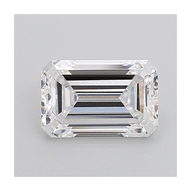 Diament laboratoryjny bezbarwny szlif szmaragdowy, 2.57ct, VVS2, D, IGI LG724574214