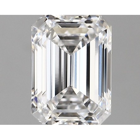 Diament laboratoryjny bezbarwny szlif szmaragdowy, 1.76ct, VVS2, D, IGI LG750573116