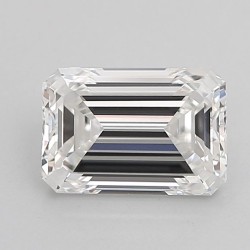 Diament laboratoryjny bezbarwny szlif szmaragdowy, 1.53ct, VVS2, E, IGI LG724571245