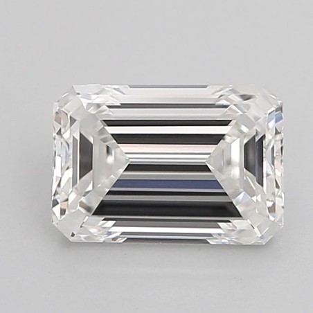 Diament laboratoryjny bezbarwny szlif szmaragdowy, 1.53ct, VVS2, E, IGI LG724571245