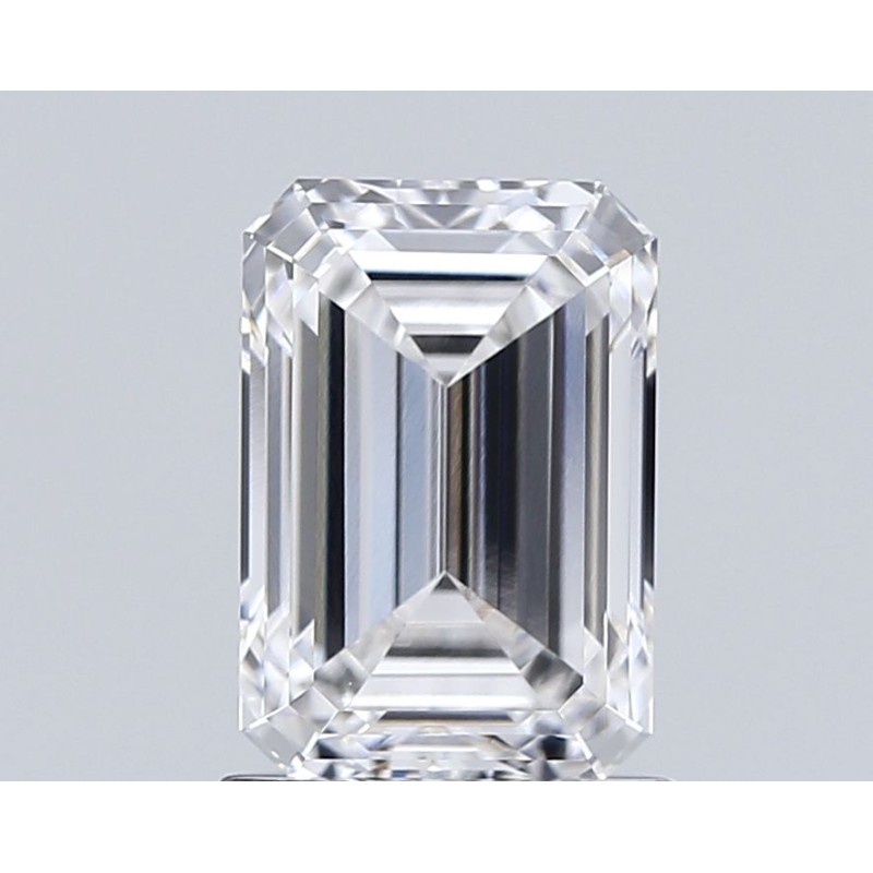 Diament laboratoryjny bezbarwny szlif szmaragdowy, 1.58ct, VVS1, F, IGI LG710509408