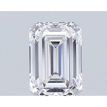 Diament laboratoryjny bezbarwny szlif szmaragdowy, 1.54ct, VVS2, F, IGI LG677502218