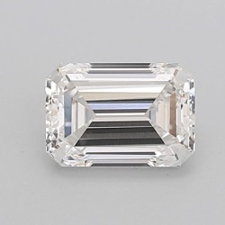 Diament laboratoryjny bezbarwny szlif szmaragdowy, 1.51ct, VVS2, F, IGI LG710504729