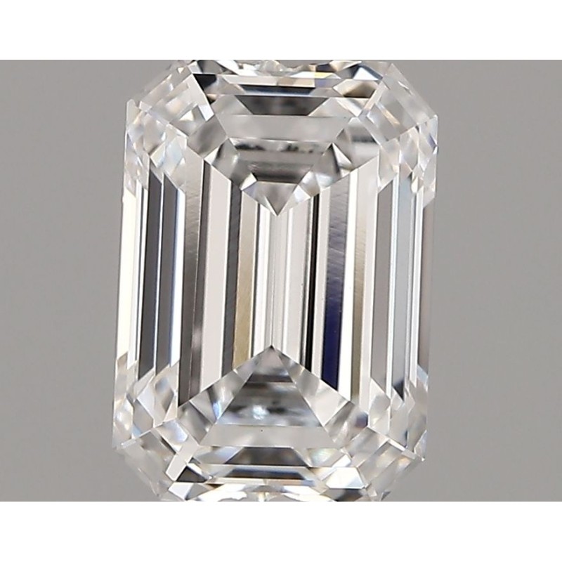 Diament laboratoryjny bezbarwny szlif szmaragdowy, 1.61ct, VVS2, D, IGI LG750554734