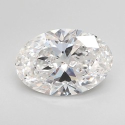 Diament laboratoryjny bezbarwny szlif owalny, 2ct, VVS2, D, IGI LG751509273