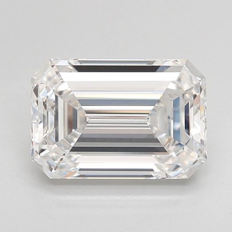 Diament laboratoryjny bezbarwny szlif szmaragdowy, 2.26ct, VVS2, E, IGI LG741588660