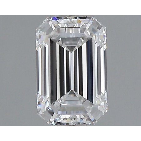 Diament laboratoryjny bezbarwny szlif szmaragdowy, 1.1ct, VVS2, D, IGI LG704510905