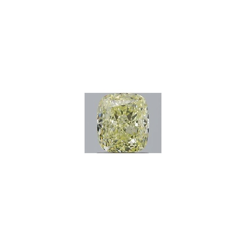 Diament o barwie fantazyjnej szlif poduszkowy modyfikowany, 1.41ct, SI1, Fancy Light Yellow, GIA 2221273428