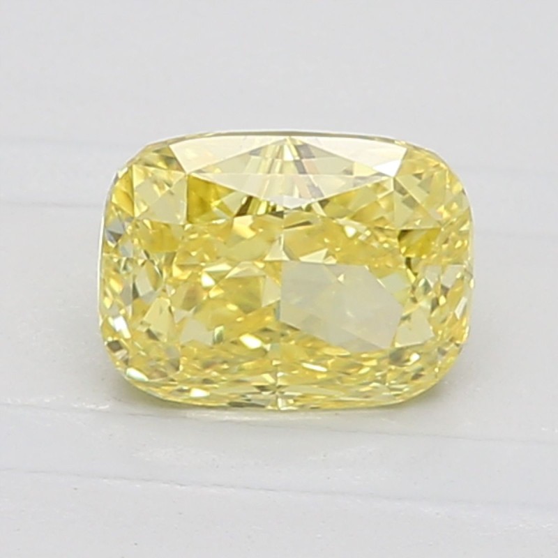 Diament o barwie fantazyjnej szlif poduszkowy brylantowy, 1.38ct, VVS1, Fancy Vivid Yellow, GIA 7218296063