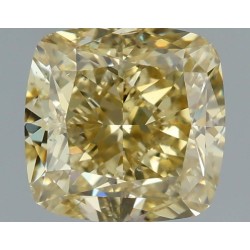 Diament o barwie fantazyjnej szlif poduszkowy brylantowy, 1.4ct, SI1, Fancy Yellow, GIA 6511801727