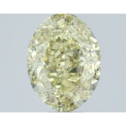 Diament o barwie fantazyjnej szlif owalny, 1.01ct, SI1, Fancy Yellow, GIA 1539410121