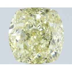 Diament o barwie fantazyjnej szlif poduszkowy modyfikowany, 1.01ct, SI1, Fancy Yellow, GIA 1539682169