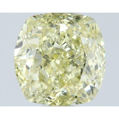 Diament o barwie fantazyjnej szlif poduszkowy modyfikowany, 1.01ct, SI1, Fancy Yellow, GIA 1539682169