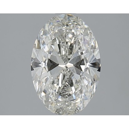 Diament szlif owalny, 2ct, SI2, H, HRD 250000176840