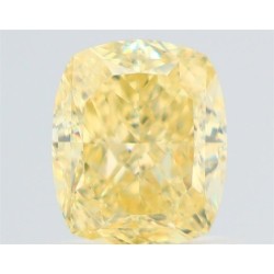 Diament o barwie fantazyjnej szlif poduszkowy brylantowy, 1.01ct, VS2, Fancy Yellow, GIA 2231750365